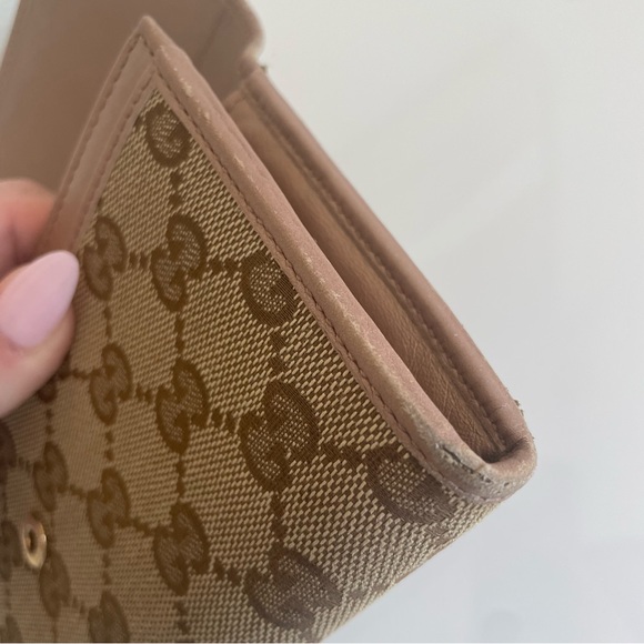 GUCCI Long Wallet ♡ Heart Detail ♡ Rose Gold ♡ W/Box ☆ Y2K ☆ - Picture 9 of 16